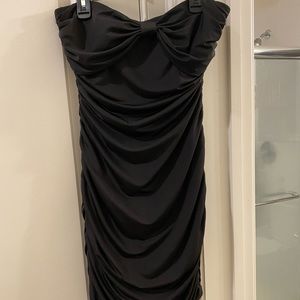 Junior’s Speechless Mini Dress; Black; Strapless; Size Medium